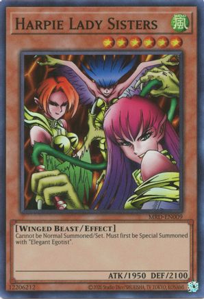 Harpie Lady Sisters (25th Anniversary) [MRD-EN009] Super Rare - Trinity Hobby