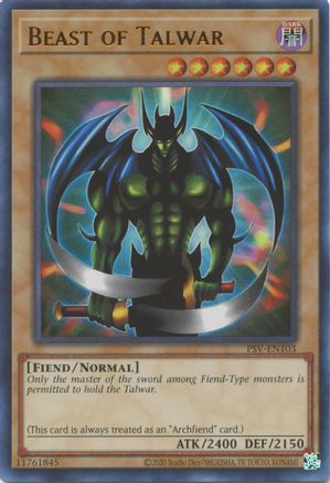Beast of Talwar (25th Anniversary) [PSV-EN103] Ultra Rare - Trinity Hobby