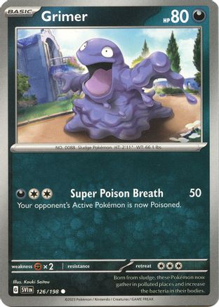 Grimer (126/198) [Scarlet & Violet: Base Set] - Trinity Hobby