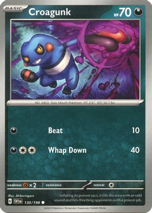 Croagunk (130/198) [Scarlet & Violet: Base Set] - Trinity Hobby