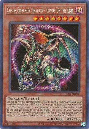 Chaos Emperor Dragon - Envoy of the End (25th Anniversary) [IOC-EN000] Secret Rare - Trinity Hobby