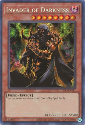 Invader of Darkness (25th Anniversary) [IOC-EN111] Secret Rare - Trinity Hobby