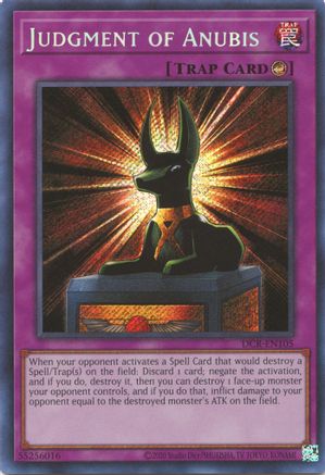 Judgment of Anubis (25th Anniversary) [DCR-EN105] Secret Rare - Trinity Hobby