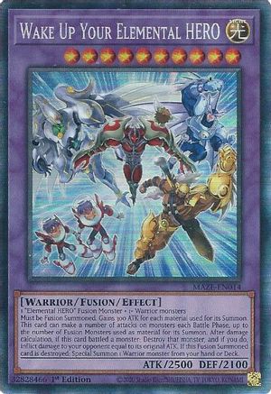 Wake Up Your Elemental HERO [MAZE-EN014] Collector's Rare - Trinity Hobby