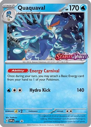 Quaquaval (005) [Scarlet & Violet: Black Star Promos] - Trinity Hobby