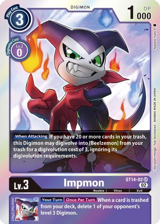 Impmon [ST14-02] [Starter Deck: Beelzemon Advanced Deck Set] - Trinity Hobby