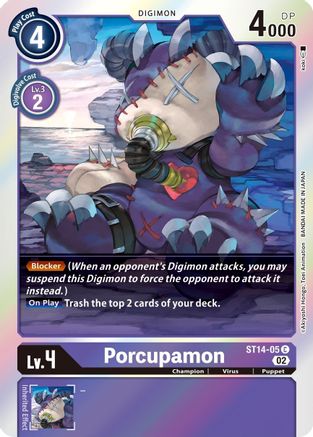 Porcupamon [ST14-05] [Starter Deck: Beelzemon Advanced Deck Set] - Trinity Hobby