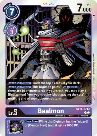 Baalmon [ST14-07] [Starter Deck: Beelzemon Advanced Deck Set] - Trinity Hobby
