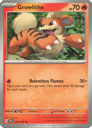 Growlithe (030/198) [Scarlet & Violet: Base Set] - Trinity Hobby
