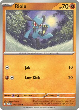 Riolu (112/198) [Scarlet & Violet: Base Set] - Trinity Hobby