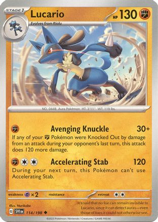 Lucario (114/198) [Scarlet & Violet: Base Set] - Trinity Hobby