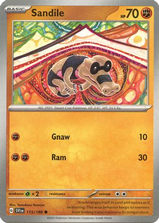 Sandile (115/198) [Scarlet & Violet: Base Set] - Trinity Hobby