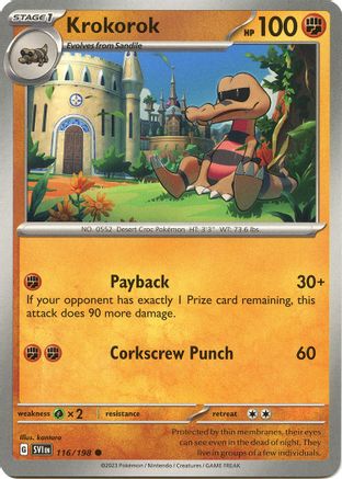 Krokorok (116/198) [Scarlet & Violet: Base Set] - Trinity Hobby