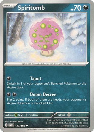 Spiritomb (129/198) [Scarlet & Violet: Base Set] - Trinity Hobby