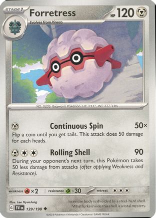 Forretress (139/198) [Scarlet & Violet: Base Set] - Trinity Hobby