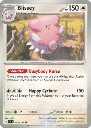 Blissey (145/198) [Scarlet & Violet: Base Set] - Trinity Hobby