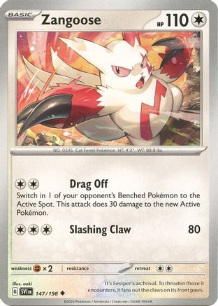 Zangoose (147/198) [Scarlet & Violet: Base Set] - Trinity Hobby