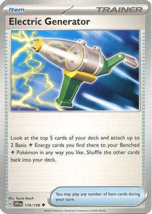 Electric Generator (170/198) [Scarlet & Violet: Base Set] - Trinity Hobby