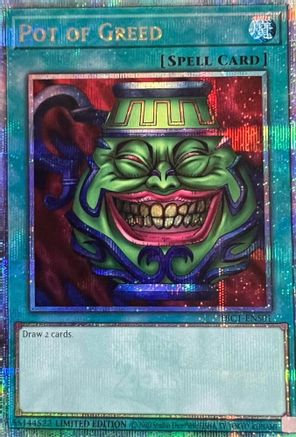 Pot of Greed [TBC1-ENS01] Secret Rare - Trinity Hobby