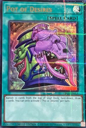 Pot of Desires [TBC1-EN009] Ultra Rare - Trinity Hobby