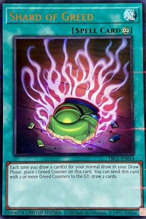 Shard of Greed [TBC1-EN014] Ultra Rare - Trinity Hobby