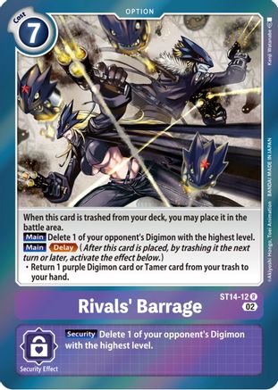 Barrage de Rival [ST14-12] [Deck de démarrage : Ensemble de deck avancé Beelzemon] 