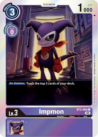 Impmon [BT2-068] (Art alternatif) [Deck de démarrage : Ensemble de deck avancé Beelzemon] 
