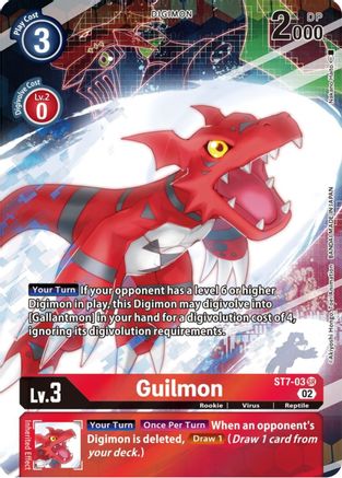 Guilmon [ST7-03] (Alternate Art) [Starter Deck: Beelzemon Advanced Deck Set] - Trinity Hobby