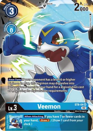 Veemon [ST8-04] (Alternate Art) [Starter Deck: Beelzemon Advanced Deck Set] - Trinity Hobby
