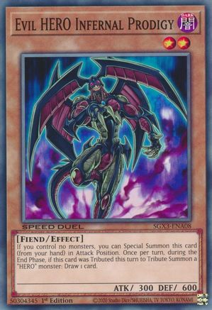 Evil HERO Infernal Prodigy [SGX3-ENA08] Common - Trinity Hobby