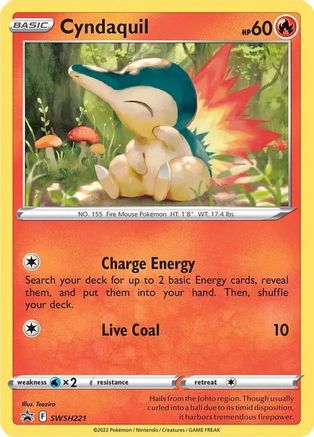 Cyndaquil (SWSH221) (Cosmos Holo) [Sword & Shield: Black Star Promos] - Trinity Hobby
