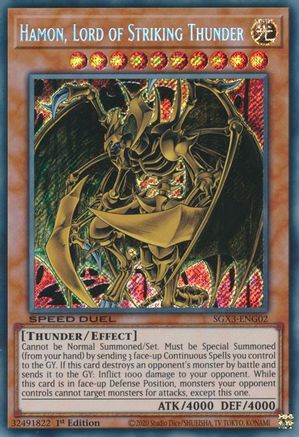 Hamon, Lord of Striking Thunder [SGX3-ENG02] Secret Rare - Trinity Hobby