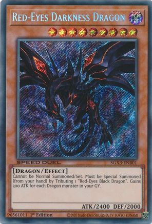 Red-Eyes Darkness Dragon [SGX3-ENB01] Secret Rare - Trinity Hobby
