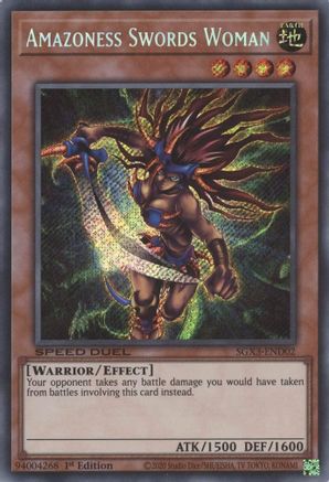 Amazoness Swords Woman [SGX3-END02] Secret Rare - Trinity Hobby