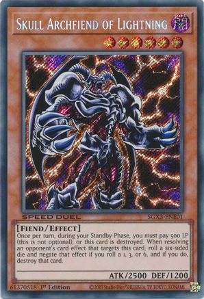 Skull Archfiend of Lightning [SGX3-ENE01] Secret Rare - Trinity Hobby