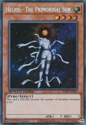 Helios - The Primordial Sun [SGX3-ENF01] Secret Rare - Trinity Hobby