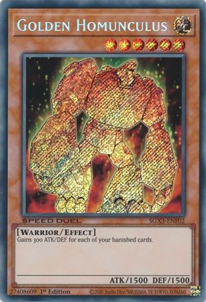Golden Homunculus [SGX3-ENF02] Secret Rare - Trinity Hobby