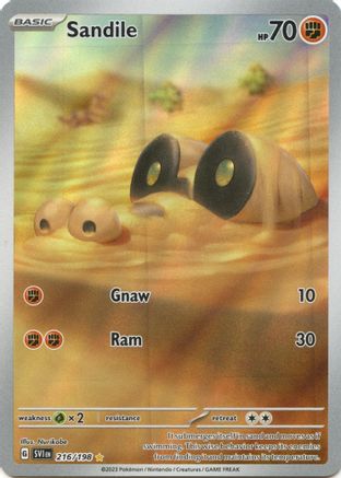 Sandile (216/198) [Scarlet & Violet: Base Set] - Trinity Hobby