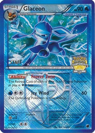 Glaceon (023/116) (City Championships) (Staff) [League & Championship Cards] - Trinity Hobby