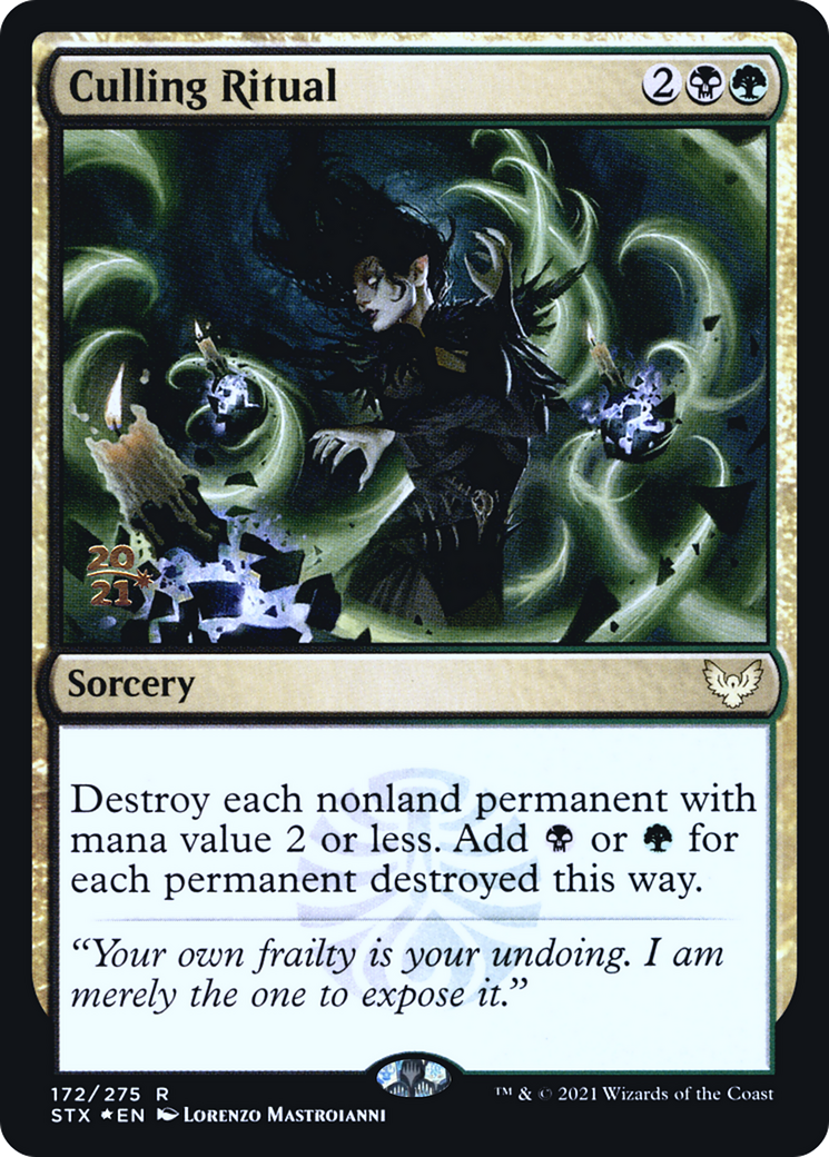 Culling Ritual [Strixhaven: School of Mages Prerelease Promos] - Trinity Hobby