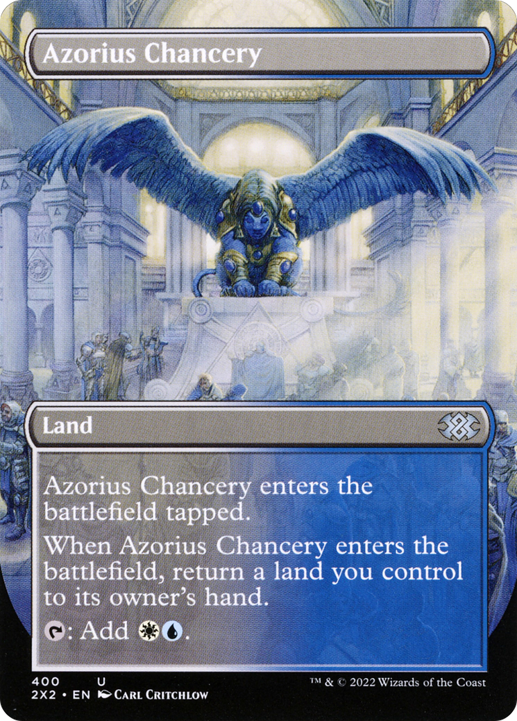 Azorius Chancery (Borderless Alternate Art) [Double Masters 2022] - Trinity Hobby