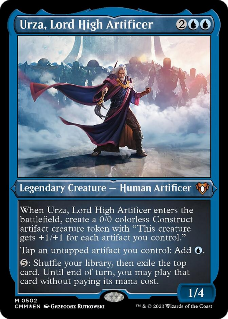 Urza, Lord High Artificer (Foil Etched) [Commander Masters] - Trinity Hobby