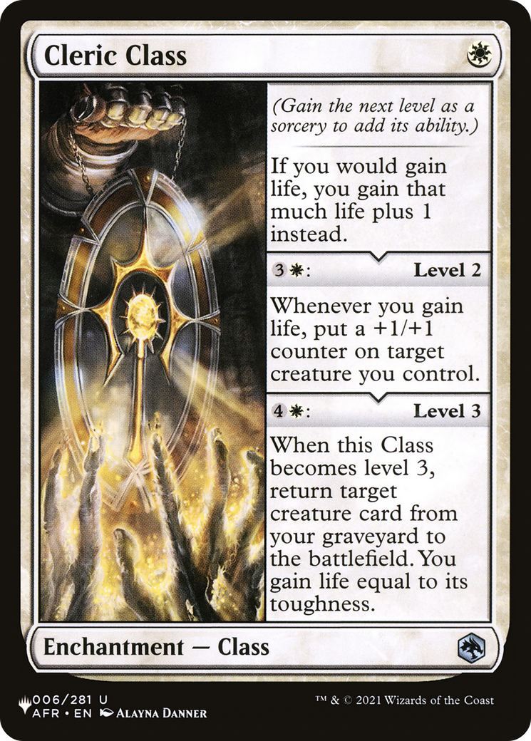 Cleric Class [The List] - Trinity Hobby