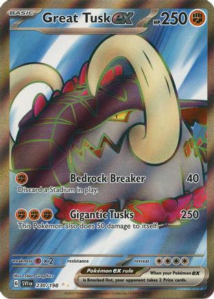Great Tusk ex (230/198) [Scarlet & Violet: Base Set] - Trinity Hobby