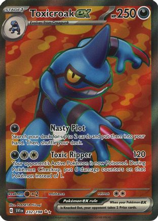 Toxicroak ex (232/198) [Scarlet & Violet: Base Set] - Trinity Hobby