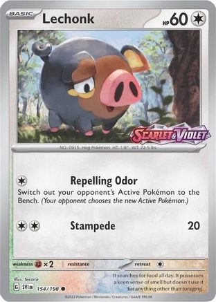 Lechonk (Store Promo) - (154/198) Reverse Holofoil [Miscellaneous Cards & Products]