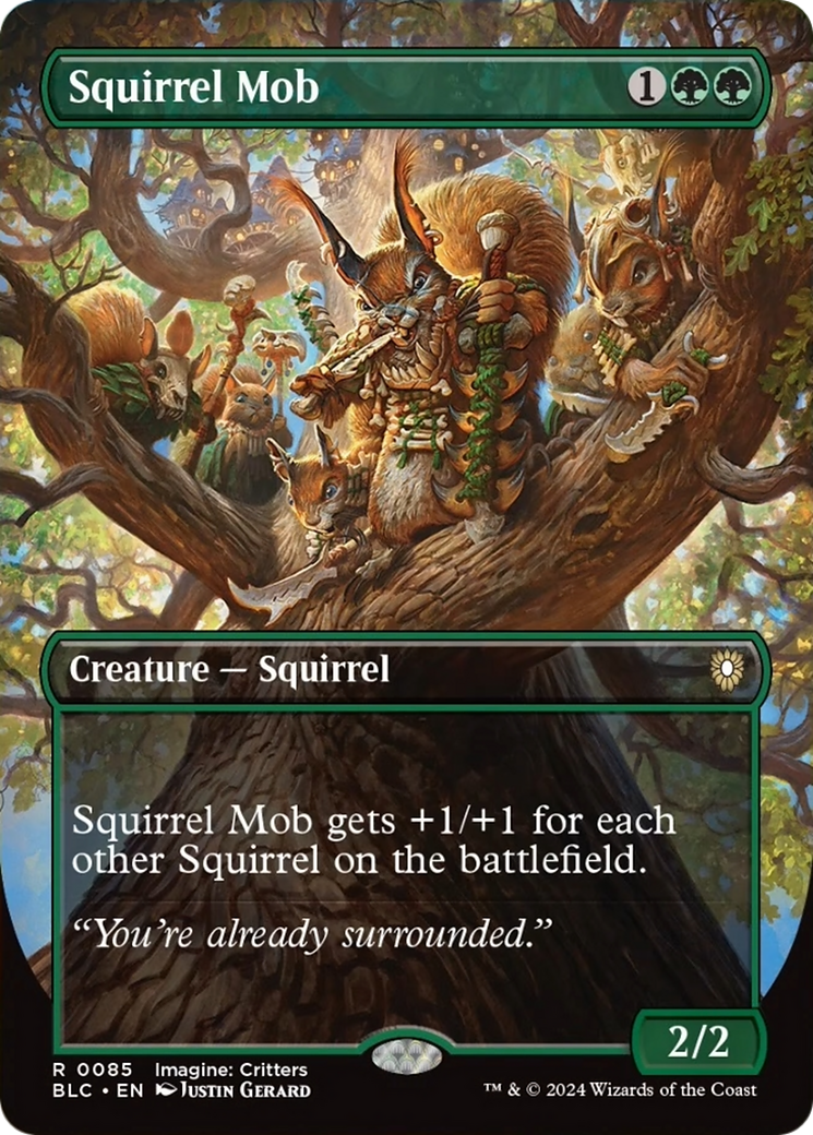 Squirrel Mob (Borderless) [Bloomburrow Commander] - Trinity Hobby