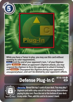 Defense Plug-In C [BT10-105] (Event Pack 4) [Xros Encounter Promos] - Trinity Hobby