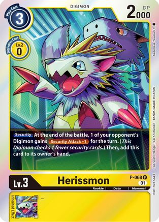 Herissmon [P-068] (Limited Card Pack) [Promotional Cards] - Trinity Hobby