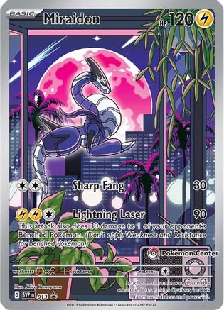 Miraidon (013) (Pokemon Center Exclusive) [Scarlet & Violet: Black Star Promos] - Trinity Hobby